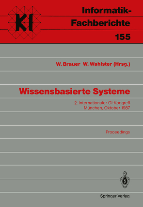Wissensbasierte Systeme von Brauer,  Wilfried, Wahlster,  W.