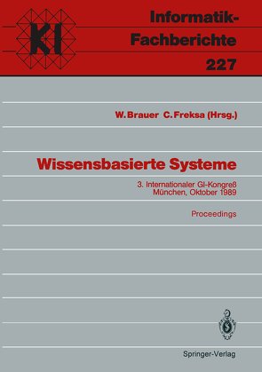 Wissensbasierte Systeme von Brauer,  Wilfried, Freksa,  Christian