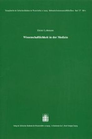 Wissenschaftlichkeit in der Medizin von Lohmann,  Dieter