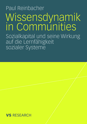 Wissensdynamik in Communities von Reinbacher,  Paul