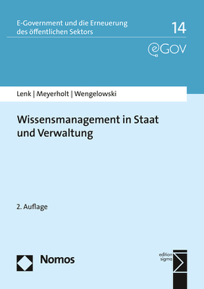 Wissensmanagement in Staat und Verwaltung von Lenk,  Klaus, Meyerholt,  Ulrich, Wengelowski,  Peter