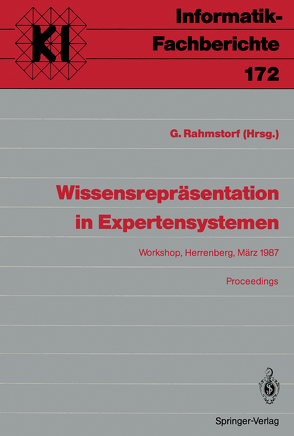 Wissensrepräsentation in Expertensystemen von Rahmstorf,  Gerhard