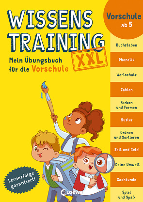 Wissenstraining XXL – Mein Übungsbuch für die Vorschule von Bolam,  Emily, Fiedler-Tresp,  Sonja, Mead,  Kimble, Trumbauer,  Lisa, Ulrich,  George