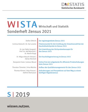 WISTA S/2019 – Sonderheft Zensus 2021 – Bezug endet zum 24.02.2020
