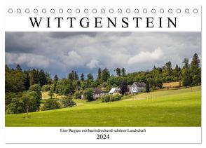 Wittgenstein – Eine Region mit beeindruckend schöner Landschaft (Tischkalender 2024 DIN A5 quer), CALVENDO Monatskalender von Bücker,  Heidi