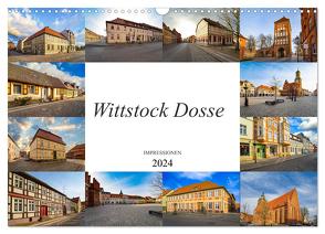 Wittstock Dosse Impressionen (Wandkalender 2024 DIN A3 quer), CALVENDO Monatskalender von Meutzner,  Dirk