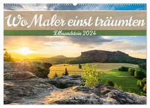Wo Maler einst träumten – Elbsandstein (Wandkalender 2024 DIN A2 quer), CALVENDO Monatskalender von Walther,  Kevin