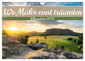 Wo Maler einst träumten – Elbsandstein (Wandkalender 2024 DIN A4 quer), CALVENDO Monatskalender von Walther,  Kevin
