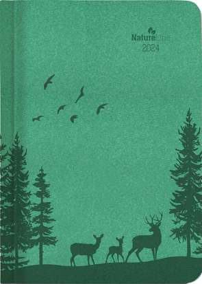 Wochen-Minitimer Nature Line Forest 2024 – Taschen-Kalender A6 – 1 Woche 2 Seiten – 192 Seiten – Umwelt-Kalender – mit Hardcover – Alpha Edition