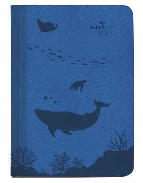 Wochen-Minitimer Nature Line Ocean 2024 – Taschen-Kalender A6 – 1 Woche 2 Seiten – 192 Seiten – Umwelt-Kalender – mit Hardcover – Alpha Edition