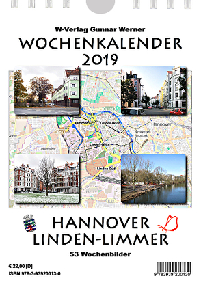 Wochenkalender 2019 Hannover Linden-Limmer von OpenStreetMap Mitwirkende,  Daten: Open Data Commons Open Database BY-SA 2.0, Werner,  Gunnar