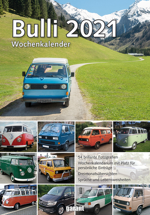 Wochenkalender VW Bulli 2021 von garant Verlag GmbH