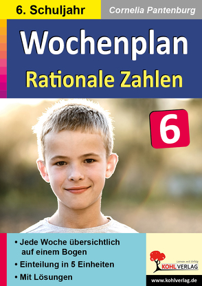 Wochenplan Rationale Zahlen / Klasse 6 von Pantenburg,  Cornelia