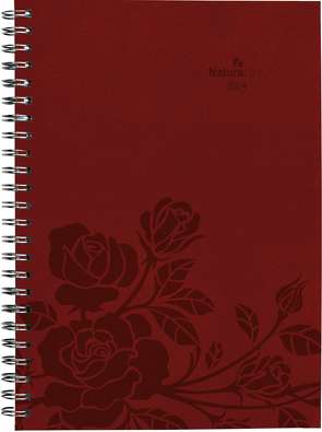 Wochenplaner Nature Line Flower 2024 – Taschen-Kalender A5 – 1 Woche 2 Seiten – Ringbindung – 128 Seiten – Umwelt-Kalender – mit Hardcover – Alpha Edition