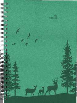 Wochenplaner Nature Line Forest 2024 – Taschen-Kalender A5 – 1 Woche 2 Seiten – Ringbindung – 128 Seiten – Umwelt-Kalender – mit Hardcover – Alpha Edition