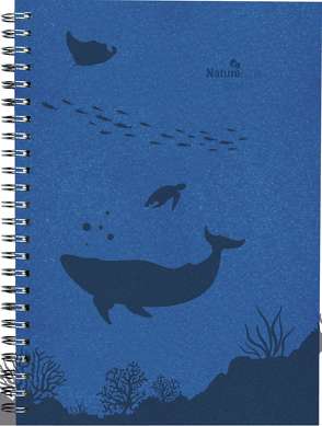 Wochenplaner Nature Line Ocean 2024 – Taschen-Kalender A5 – 1 Woche 2 Seiten – Ringbindung – 128 Seiten – Umwelt-Kalender – mit Hardcover – Alpha Edition