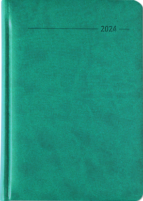 Wochenplaner Tucson türkis 2024 – Büro-Kalender A5 – Cheftimer – turquoise – 1 Woche 2 Seiten – 128 Seiten – Tucson-Einband – Alpha Edition