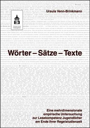 Wörter – Sätze – Texte von Venn-Brinkmann,  Ursula