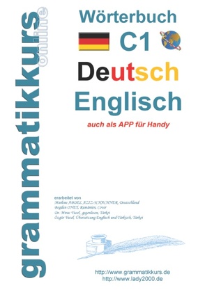 Wörterbuch C1 Deutsch – Englisch von Schachner,  Marlene, Türk,  Dilek