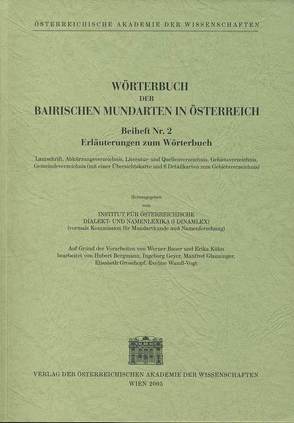 Wörterbuch der bairischen Mundarten in Österreich (WBÖ) / Wörterbuch der Bairischen Mundarten in Österreich von Hausner,  Isolde