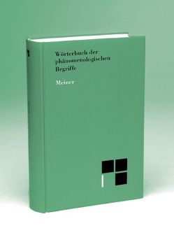 Wörterbuch der phänomenologischen Begriffe von Vetter,  Helmuth