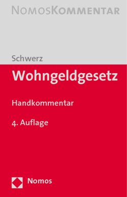 Wohngeldgesetz von Schwerz,  Günter