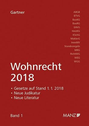 Wohnrecht 2018 von Gartner,  Herbert