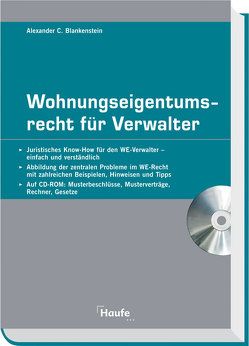 Wohnungseigentumsrecht für Verwalter von Blankenstein,  Alexander