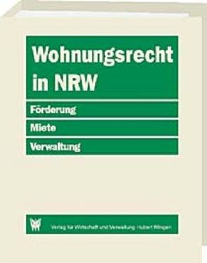Wohnungsrecht in Nordrhein-Westfalen von Bellinger,  Carl-Hermann, Heix,  Gerhard