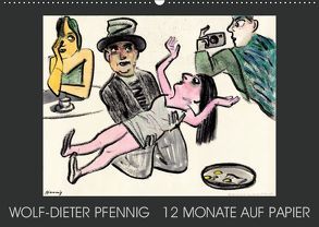 Wolf-Dieter Pfenning – 12 Monate auf Papier (Wandkalender 2019 DIN A2 quer) von Pfennig,  Wolf-Dieter
