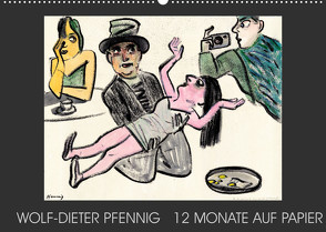 Wolf-Dieter Pfenning – 12 Monate auf Papier (Wandkalender 2022 DIN A2 quer) von Pfennig,  Wolf-Dieter