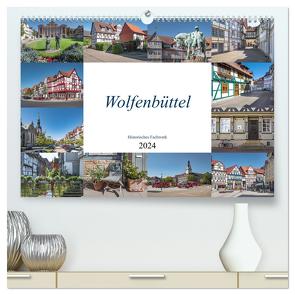 Wolfenbüttel – Historisches Fachwerk (hochwertiger Premium Wandkalender 2024 DIN A2 quer), Kunstdruck in Hochglanz von Gierok / Magic Artist Design,  Steffen