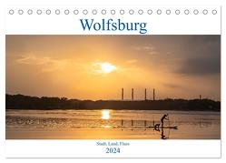 Wolfsburg – Stadt, Land, Fluss (Tischkalender 2024 DIN A5 quer), CALVENDO Monatskalender von Kirsch,  Marc-Sven