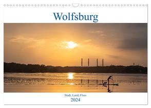 Wolfsburg – Stadt, Land, Fluss (Wandkalender 2024 DIN A3 quer), CALVENDO Monatskalender von Kirsch,  Marc-Sven