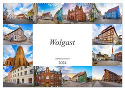 Wolgast Impressionen (Wandkalender 2024 DIN A2 quer), CALVENDO Monatskalender von Meutzner,  Dirk