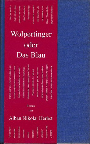 Wolpertinger Oder Das Blau von Herbst,  Alban N