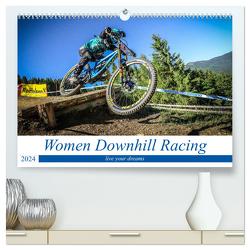 Women Downhill Racing (hochwertiger Premium Wandkalender 2024 DIN A2 quer), Kunstdruck in Hochglanz von Fitkau,  Arne