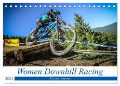 Women Downhill Racing (Tischkalender 2024 DIN A5 quer), CALVENDO Monatskalender von Fitkau,  Arne