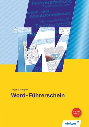 Word-Führerschein von Gayer,  Renate, Stegner,  Brigitte