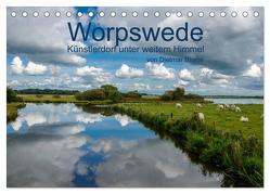 Worpswede – Künstlerdorf unter weitem Himmel (Tischkalender 2024 DIN A5 quer), CALVENDO Monatskalender von Blome,  Dietmar