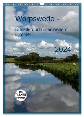 Worpswede – Künstlerdorf unter weitem Himmel (Wandkalender 2024 DIN A3 hoch), CALVENDO Monatskalender von Blome,  Dietmar