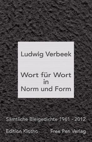Wort für Wort in Norm und Form von Verbeek,  Ludwig