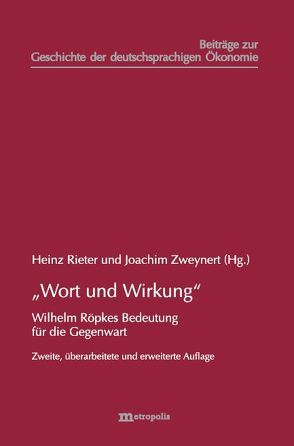 „Wort und Wirkung“ von Rieter,  Heinz, Zweynert,  Joachim