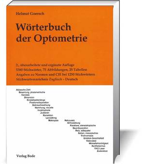 Wörterbuch der Optometrie von Goersch,  Helmut