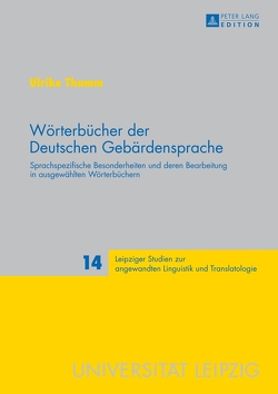 Wörterbücher der Deutschen Gebärdensprache von Thamm,  Ulrike
