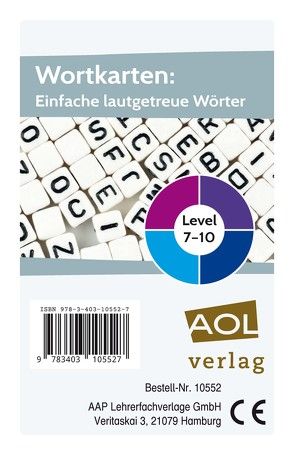 Wortkarten: Einfache lautgetreue Wörter von Poncin,  Kristina