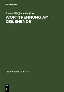 Worttrennung am Zeilenende von Wolfgang-Geilfuss,  Jochen