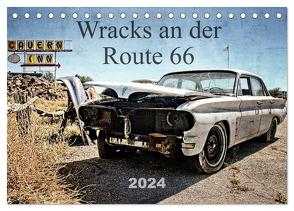 Wracks an der Route 66 (Tischkalender 2024 DIN A5 quer), CALVENDO Monatskalender von Silberstein,  Reiner