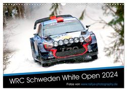 WRC Schweden White Open 2024 (Wandkalender 2024 DIN A3 quer), CALVENDO Monatskalender von Freiberg,  Patrick