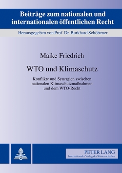 WTO und Klimaschutz von Friedrich,  Maike